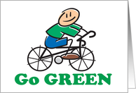 Earth Day - Go Green card