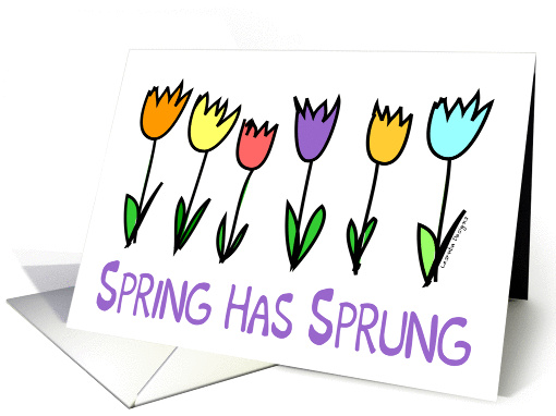 Happy Spring - Tulips card (919080)