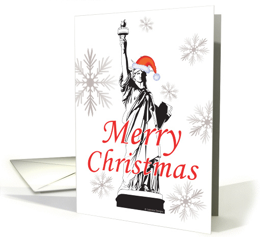Merry Christmas - Statue of Liberty card (999741)