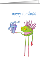 Critter Cedric Merry Christmas card