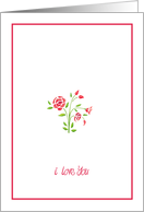 Sweet Flowers I Love You card