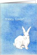 Rabbit Blue Easter card