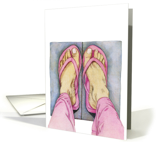Pink Feet card (163179)