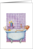 Bathtub Joy card