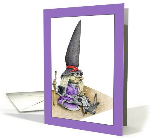 Broomless Witch Halloween card (246717)