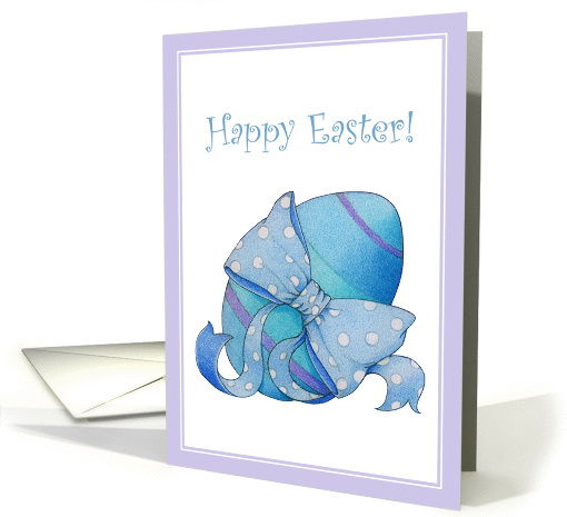 Blue Egg Easter card (391199)