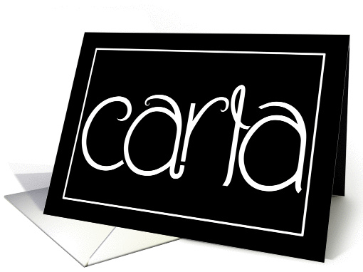 Carla white card (468896)
