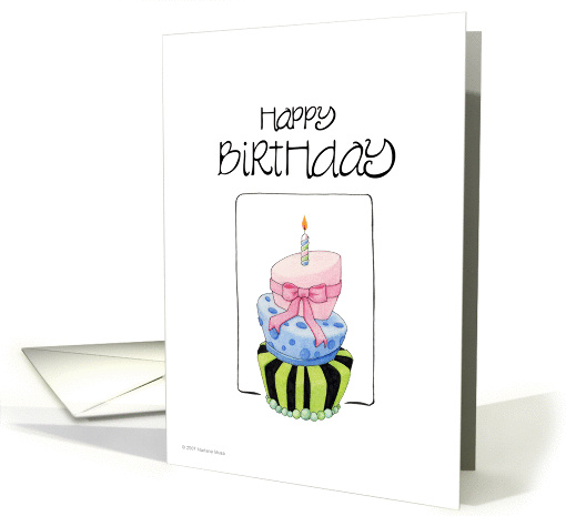 Birthday Cake card (64918)