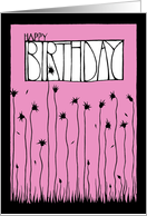 Happy Birthday Pink card