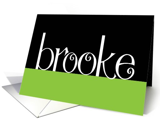 Brooke white card (761610)