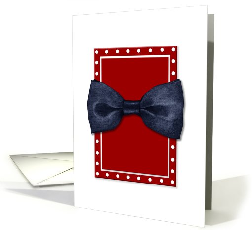 Black Bow Tie card (773275)