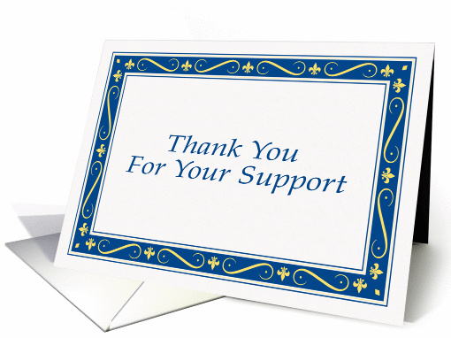 Thank you for your support card (78602)