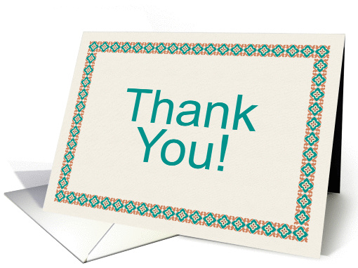 Thank you card (79372)