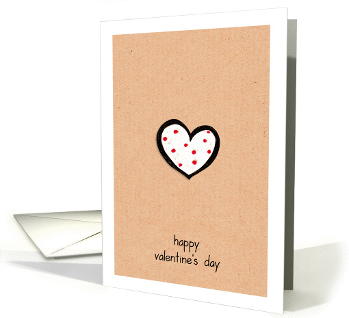 Dotty Hearts kraft Valentine's Day card (896891)