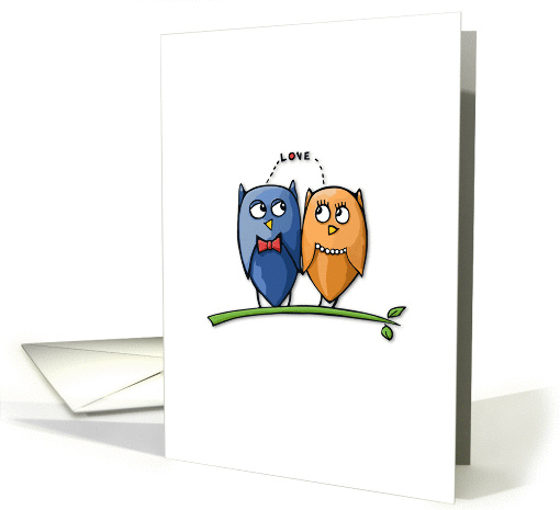 Owl Love card (901925)