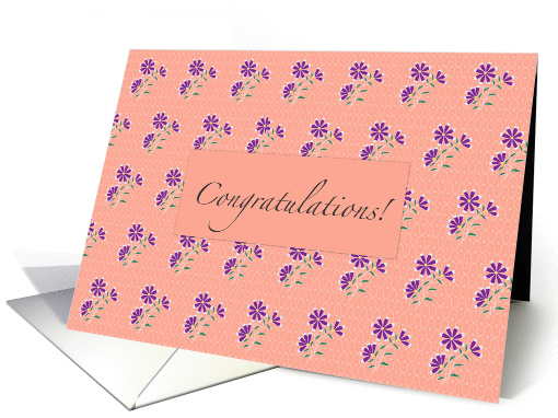 Tula Floral Batik Congratulations card (957593)