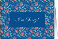 Aiyana Floral Batik I’m Sorry Card