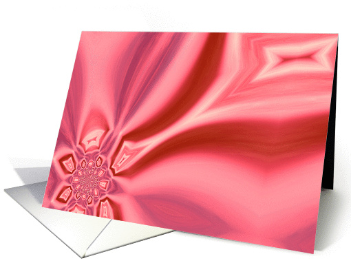 Breast Cancer- Self Exam Reminder (Pink Abstract) card (270777)