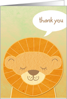 Cute Kids Lion Thank You Cards