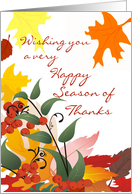 Season of Thanks - Vertical card