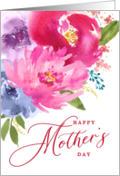 Happy Mother’s Day Watercolor Floral Bouquet card