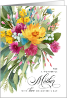 Happy Mother’s Day Beautiful Bouquet for Mother card