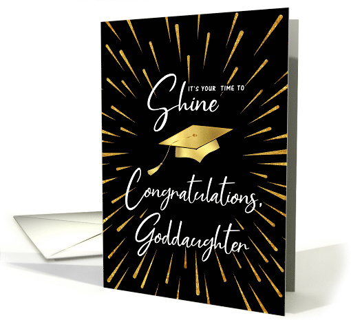Graduation Time to Shine Gold Fireworks Congratulations... (1603760)