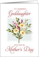 Happy Mother’s Day Goddaughter White Rose Bouquet card