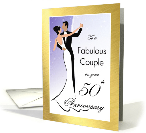 50th Anniversary Elegant Dancing Couple card (275888)