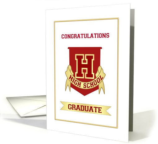 Congratulations High School Graduate card (400563)