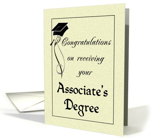 Graduation Congratulations - Associate's Degree card (412129)