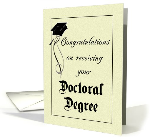 Graduation - Doctoral Degree card (412131)
