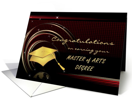 Graduation - Master's Degree - Arts card (412284)