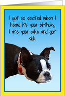 Sick Boston Happy Birthday card