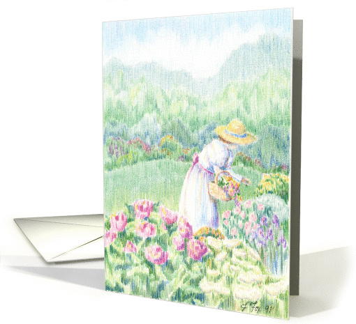 Flower Gatherer - Thank you card (50565)