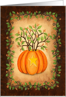 Bittersweet & Pumpkin card