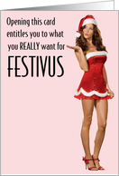 What You Really Want for Festivus! card