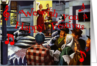 Festivus Carolers Card