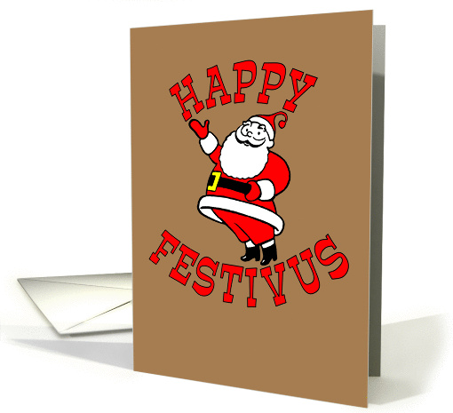 Happy Festivus (with Santa Claus) card (54522)