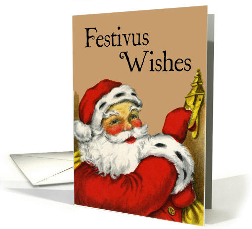 Santa Wishes A Happy Festivus card (59834)