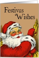 Santa Wishes A Happy Festivus card