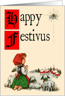 Traditional-Style Happy Festivus Card