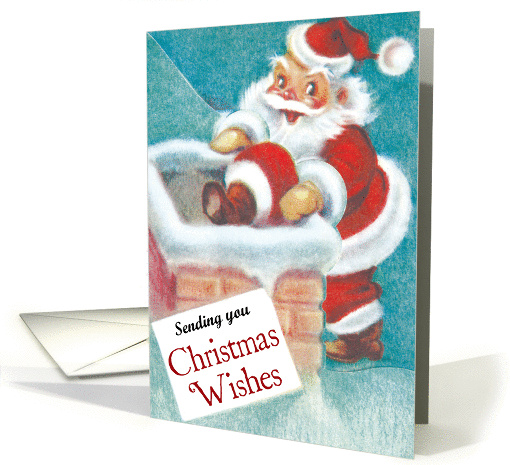 Nostalgic Santa Claus Christmas card (722617)