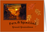 Great Grandma Thanksgiving Blessing Card