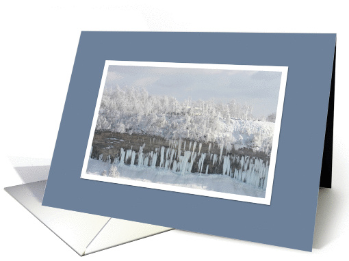 Irish Blessing Christmas Card, Snow Covered Trees card (106588)