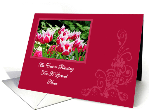 Spring Tulips Blessing Niece Easter card (1236522)