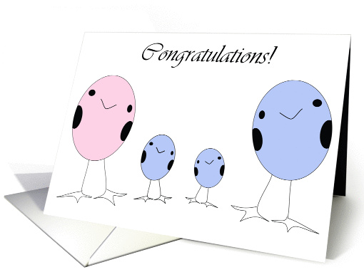 Boys Adoption Congratulations card (344338)