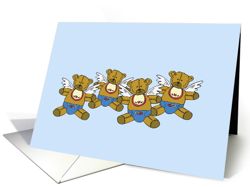Quadruplets Little Boy Angels card (347316)