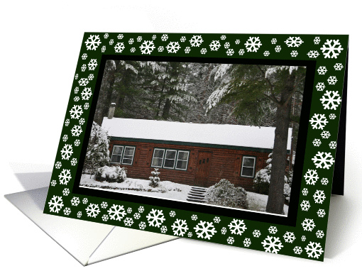 Irish Blessing Cozy Cabin Christmas card (355947)