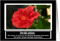 Dedication Card